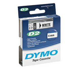 ruban-d2-pour-titreuses-dymo-6000-9000-6mmx10m-coloris-blanc