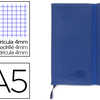 CARNET LIDERPAPEL COUVERTURE S IMILI CUIR ENCOLLÉE A5 148X210MM 70G/M2 120F 4X4MM FERMETURE ÉLASTIQUE COLORIS BLEU CARNET LIDERPAPEL COUVERTURE S IMILI CUIR ENCOLLÉE A5 148X210MM 70G/M2 120F 4X4MM FERMETURE ÉLASTIQUE COLORIS BLEU