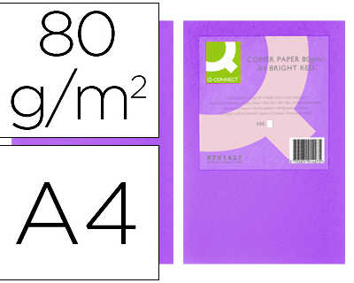 papier-couleur-q-connect-multi-fonction-a4-80g-m2-unicolore-lilas-ramette-500-feuilles