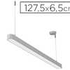 PLAFONNIER MAULSTRAIGHT LED BASSE CONSOMMATION CORDON 2,5M CLASSE A+ 36W 1275MM COLORIS ARGENTE