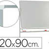 TABLEAU BLANC Q-CONNECT AROUL ETTES MALAMINA DOUBLE FACE PIVOTANT CADRE ALUMINIUM SURFACE LAQUAE AMPLE AUGET 120X90CM