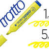 SURLIGNEUR TRATTO VIDEO POINTE BISEAUTÉE TRACÉ 1/5 MM ENCRE BASE EAU COLORIS JAUNE