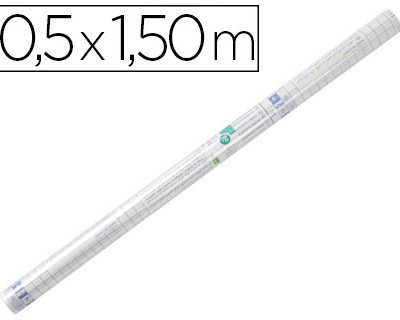 couvre-livres-liderpapel-adhas-if-repositionnable-0-5x1-50m-rouleau-plastique-80-microns