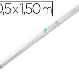 couvre-livres-liderpapel-adhas-if-repositionnable-0-5x1-50m-rouleau-plastique-50-microns