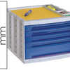 MODULE CLASSEMENT Q-CONNECT 5 TIROIRS 370X305X225MM COLORIS BLEU TRANSPARENT MODULE CLASSEMENT Q-CONNECT 5 TIROIRS 370X305X225MM COLORIS BLEU TRANSPARENT
