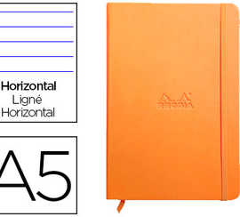 carnet-rhodia-webnotebook-a5-1-4-8x21cm-couverture-simili-cuir-orange-192-pages-90g-ligna-alastique-marque-page-orange