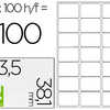 ATIQUETTE ADHASIVE Q-CONNECT 6 3.5X38.1MM COINS ARRONDIS IMPRIMANTE JET D'ENCRE LASER COPIEUR 100 FEUILLES 2100 UNITAS ATIQUETTE ADHASIVE Q-CONNECT 6 3.5X38.1MM COINS ARRONDIS IMPRIMANTE JET D'ENCRE LASER COPIEUR 100 FEUILLES 2100 UNITAS