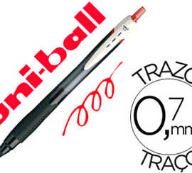 roller-uniball-jet-stream-sport-sxn150r-pointe-r-tractable-0-7mm-criture-moyenne-encre-gel-couleur-rouge