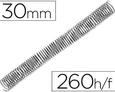spirale-q-connect-m-tallique-relieur-pas-4-1-260f-calibre-1-2mm-diam-tre-30mm-coloris-noir-bo-te-50-unit-s