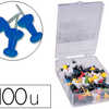 PUNAISE Q-CONNECT APINGLE MAMO COLORIS BLEU BOÎTE 100 UNITAS PUNAISE Q-CONNECT APINGLE MAMO COLORIS BLEU BOÎTE 100 UNITAS