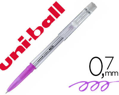 roller-uniball-tsi-encre-gel-e-ffacable-pointe-moyenne-traca-0-7mm-coloris-rose