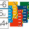 TRIEUR EXACOMPTA HARMONIKA CAR TE LUSTRAE 5.5/10E A4+ 6 COMPARTIMENTS A FENÊTRE ELASTIQUES DOS EXTENSIBLE