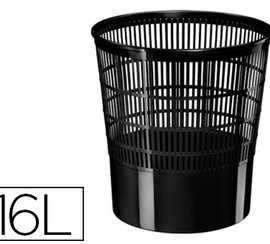 corbeille-apapier-cep-ajourae-polypropylene-16l-bonne-stabilita-hauteur-317mm-diametre-300mm-noir