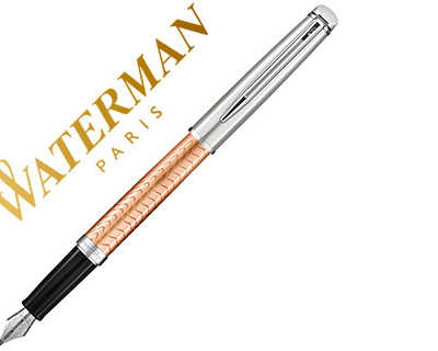 stylo-plume-waterman-hamispher-e-deluxe-rose-wave-ct-pointe-moyenne