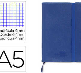 carnet-liderpapel-couverture-s-imili-cuir-encoll-e-a5-148x210mm-70g-m2-120f-4x4mm-fermeture-lastique-coloris-bleu