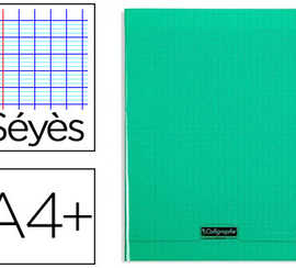 cahier-piqua-clairefontaine-co-uverture-polypropylene-transparente-a4-24x32cm-96-pages-90g-sayes-coloris-vert