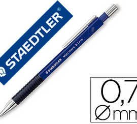 porte-mine-staedtler-mars-micr-o-0-7mm-embout-et-agrafe-matalliques-grip-caoutchouc-amortisseur-mine