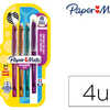 STYLO PAPER MATE ENCRE GEL EFFAÇABLE POINTE MOYENNE COLORIS FUN ASSORTIS 3+1 UNITÉS STYLO PAPER MATE ENCRE GEL EFFAÇABLE POINTE MOYENNE COLORIS FUN ASSORTIS 3+1 UNITÉS