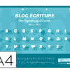 BLOC CLAIREFONTAINE ÉCRITURE CALLIGRAPHIE A4 À L'ITALIENNE 90G 160 PAGES DL 3MM INTERLIGNES VERTICALES BLOC CLAIREFONTAINE ÉCRITURE CALLIGRAPHIE A4 À L'ITALIENNE 90G 160 PAGES DL 3MM INTERLIGNES VERTICALES