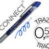 ROLLER Q-CONNECT ACRITURE 0.5M M POINTE MOYENNE 0.7MM GRIP CAOUTCHOUC CORPS TRANSPARENT ENCRE LIQUIDE COULEUR BLEU ROLLER Q-CONNECT ACRITURE 0.5M M POINTE MOYENNE 0.7MM GRIP CAOUTCHOUC CORPS TRANSPARENT ENCRE LIQUIDE COULEUR BLEU