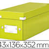 BOÎTE RANGEMENT LEITZ CLICK&STORE PLASTIFIÉ 143X136X352MM FORMAT CD CAPACITÉ 30 BOÎTES CD STANDARD COLORIS VERT BOÎTE RANGEMENT LEITZ CLICK&STORE PLASTIFIÉ 143X136X352MM FORMAT CD CAPACITÉ 30 BOÎTES CD STANDARD COLORIS VERT