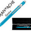 STYLO-BILLE CARAN D'ACHE 849 M ETAL XLINE ALUM. BOUTON POUSSOIR HEXAGONAL BRILLANT TURQUOISE ENCRE BLEUE POINTE MOYENNE STYLO-BILLE CARAN D'ACHE 849 M ETAL XLINE ALUM. BOUTON POUSSOIR HEXAGONAL BRILLANT TURQUOISE ENCRE BLEUE POINTE MOYENNE
