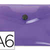 POCHETTE ENVELOPPE LIDERPAPEL POLYPROPYLENE 180 MICRONS A6 148X105MM 50F FERMETURE BOUTON TRANSPARENT FROSTY VIOLET POCHETTE ENVELOPPE LIDERPAPEL POLYPROPYLENE 180 MICRONS A6 148X105MM 50F FERMETURE BOUTON TRANSPARENT FROSTY VIOLET