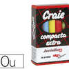 CRAIE JUVENILIA COMPACTA L80MMX10MM SANS CRISSEMENT ANTI-POUSSIÈRE COLORIS ASSORTIS BOÎTE 10 UNITÉS