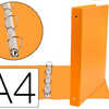 CLASSEUR LIDERPAPEL 4 ANNEAUX RONDS 25MM A4 CARTON REMBORDA PVC COLORIS ORANGE CLASSEUR LIDERPAPEL 4 ANNEAUX RONDS 25MM A4 CARTON REMBORDA PVC COLORIS ORANGE