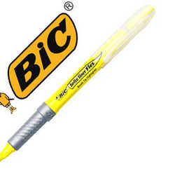 surligneur-bic-flex-highlighte-r-grip-caoutchouc-pointe-pinceau-souple-2-largeurs-de-trait-coloris-jaune