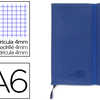 CARNET LIDERPAPEL COUVERTURE S IMILI CUIR ENCOLLÉE A6 105X148MM 70G/M2 120F 4X4MM FERMETURE ÉLASTIQUE COLORIS BLEU CARNET LIDERPAPEL COUVERTURE S IMILI CUIR ENCOLLÉE A6 105X148MM 70G/M2 120F 4X4MM FERMETURE ÉLASTIQUE COLORIS BLEU