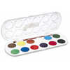 AQUARELLE JOVI 12 PASTILLES DE 30MM COLORIS ASSORTIS