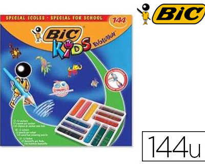 crayon-couleur-bic-kids-evolut-ion-rasine-synthese-175mm-mine-rasistante-rasiste-mordillage-coffret-scolaire-144-unitas