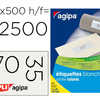 ATIQUETTE ADHASIVE APLI AGIPA MULTI-USAGE 70X35MM COINS DROITS BOÎTE 12000 UNITAS 500 FEUILLES ATIQUETTE ADHASIVE APLI AGIPA MULTI-USAGE 70X35MM COINS DROITS BOÎTE 12000 UNITAS 500 FEUILLES