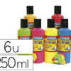 GOUACHE FLUO OMAGA ONCTUEUSE T OUS SUPPORTS SACHAGE RAPIDE PRÊTE AL'EMPLOI COLORIS ASSORTIS 6 FLACONS 250ML GOUACHE FLUO OMAGA ONCTUEUSE T OUS SUPPORTS SACHAGE RAPIDE PRÊTE AL'EMPLOI COLORIS ASSORTIS 6 FLACONS 250ML