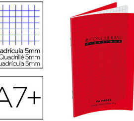 carnet-agrafa-conquarant-class-ique-couverture-polypropylene-9x14cm-96-pages-90g-5x5mm-coloris-rouge