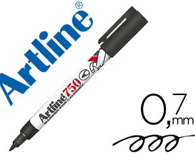 marqueur-artline-750-permanent-textile-pointe-fine-conique-0-7mm-corps-matal-couleur-noir