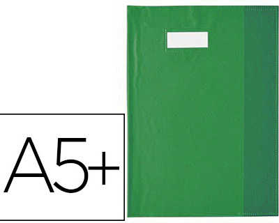 protege-cahier-elba-styl-sms-p-vc-opaque-12-100e-sans-phtalates-porte-atiquette-et-atiquette-170x220mm-vert-fonca