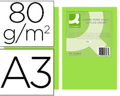 papier-couleur-q-connect-multi-fonction-a3-80g-m2-unicolore-vert-naon-ramette-500-feuilles