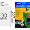 POCHETTE PLASTIFICATION FELLOW ES ACHAUD POLYESTER TRANSPARENT RASISTANT EAU FORMAT A4 100 MICRONS BOÎTE 100 UNITAS POCHETTE PLASTIFICATION FELLOW ES ACHAUD POLYESTER TRANSPARENT RASISTANT EAU FORMAT A4 100 MICRONS BOÎTE 100 UNITAS