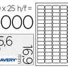 ATIQUETTE ADHASIVE AVERY EXPAD ITEUR LASER JET D'ENCRE 35.6X16.9MM BLANCHE ENLEVABLE SANS TRACE BOÎTE 2000 UNITAS