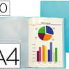 PROTEGE-DOCUMENTS LIDERPAPEL P OLYPROPYLENE COUVERTURE FLEXIBLE 60 POCHETTES FIXES A4 210X297MM BLEU FROSTY TRANSLUCIDE PROTEGE-DOCUMENTS LIDERPAPEL P OLYPROPYLENE COUVERTURE FLEXIBLE 60 POCHETTES FIXES A4 210X297MM BLEU FROSTY TRANSLUCIDE
