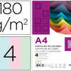 PAPIER CARTONNÉ LIDERPAPEL A4 180G/M2 4 COLORIS ASSORTIS PAQUET 100F PAPIER CARTONNÉ LIDERPAPEL A4 180G/M2 4 COLORIS ASSORTIS PAQUET 100F