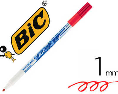marqueur-bic-velleda-1721-effa-cable-pointe-ogive-1mm-encre-alcool-sans-odeur-corps-plastique-rouge