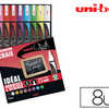 MARQUEUR UNIBALL CRAIE CHALK M ARKER POINTE FINE 2/3MM CRAIE LIQUIDE COULEUR LUMINEUSE POCHETTE 8 UNITAS MARQUEUR UNIBALL CRAIE CHALK M ARKER POINTE FINE 2/3MM CRAIE LIQUIDE COULEUR LUMINEUSE POCHETTE 8 UNITAS