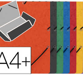 chemise-q-connect-carte-lustra-e-375g-pour-documents-a4-320x243mm-3-rabats-coloris-assortis