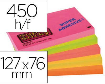 bloc-notes-post-it-super-stick-y-couleurs-naon-76x127mm-90f-repositionnables-adhasif-renforca-coloris-assortis-5-blocs