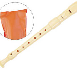 fl-te-bec-hohner-plastique-9516-soprano-2-pi-ces-housse-orange