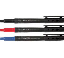 roller-q-connect-criture-moyenne-0-6mm-fluide-douce-pointe-acier-solidit-durabilit-encre-base-eau-couleur-bleu