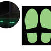 JEU DE 2 EMPREINTES DE PAS PHOTOLUMINESCENTS CEP POUR POSE AU SOL 300X115MM JEU DE 2 EMPREINTES DE PAS PHOTOLUMINESCENTS CEP POUR POSE AU SOL 300X115MM